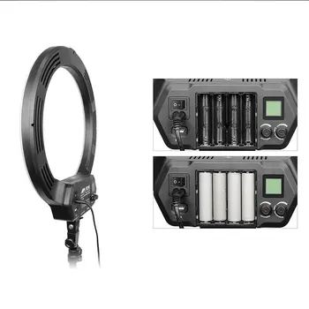 Fotoaparatą, Foto Studija Telefono Vaizdo Baterija 16inch 40cm 320Pcs LED Šviesos Žiedas Pritemdomi Fotografijos Žiedas Lempa Su Trikoju