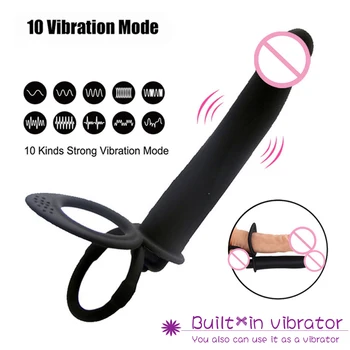 Analinis vibratorius, sekso žaislai Varpos Vibratorius strapon dirželis ant varpos Analinis kaištis, skirtas vyrų suaugusiųjų sekso žaidimai