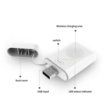 CABLETIME Belaidžio Įkrovimo Greitai Rungtynės Magnetinio Adsorbcijos Micro USB Įkrovimo Apple Smart Watch 