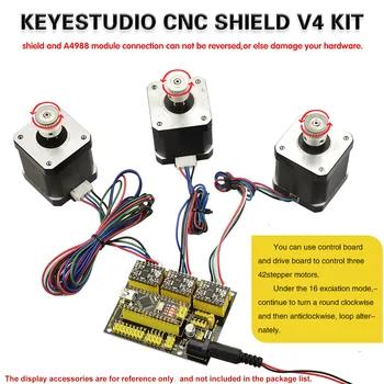Keyestudio CNC Shield V4.0 Valdyba Arduino Nano