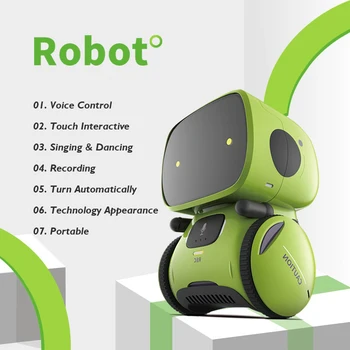 2019 Naujo Tipo Interaktyvus Robotas Mielas Žaislas Smart Robotų Robotai Vaikams Šokių Balso Komandą, Touch Control Žaislai, gimtadienio Dovanos