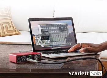 Skatinimo Focusrite Scarlett Solo 3rd gen 2 įėjimo ir 2 išėjimo USB garso sąsaja garso plokštė profesionalų įrašymas Mikrofonas