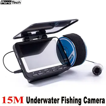 WF06 15m Profesinės Žuvų Ieškiklis Povandeninės Žūklės Kamera, 4,3 Colių LCD Minitor Video Vaizdo Kamera, Povandeninis Ledo Žvejybos DVR