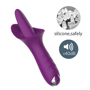 Gelugee Liežuvio Vibratorius Moterims Silikono Sekso Žaislai, 10 Įvairių greičių grindų lūpos Klitorio Stimuliacijos G spot Sekso Produkto Suaugusiems