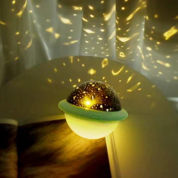 UFO Naktį Šviesos Projektorius LED Projekcija USB Star Master 6 Spalvų Režimai Romantiška Lempa Vaikams, Vaikams, Kūdikių Miego Miegamasis Deco