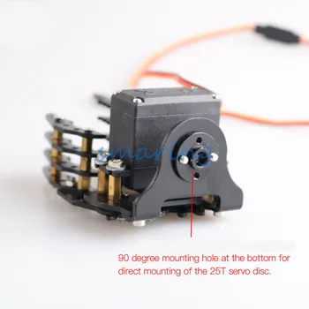 Wi-fi/Bluetooth/Rankena Kontrolės 8DOF Metalo Robotas 8-Ašis Roboto Ranka su Gripper +TS100 Bakas, Važiuoklė Rinkinys Actuators už Arduino