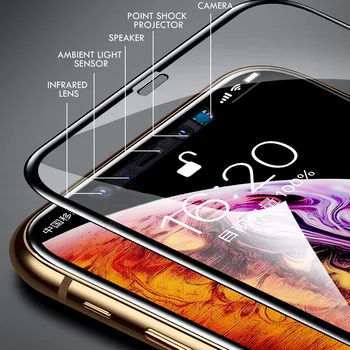 9H Grūdintas Stiklas iPhone 11 12 Pro Xs Max X s r 6 6S 7 8 Plus + Xr Screen Protector, iPhone, 11 Stiklas 12 Mini Pilnas draudimas