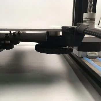 Creality Ender 3/3S 3D spausdintuvas aliuminio Kieta Lova Mount upgrade kit Ender-3 PRO kietos aliuminio stiklinimo darbas, su apsauga nuo laidų ištraukimo