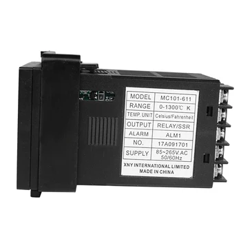 85~265Vac PT100 K, Termopora Įvesties Skaitmeninis PID termostatas Temperatūros Reguliatorius Relė+SSR Analoginis Išėjimas Šilumos su Signalizacijos