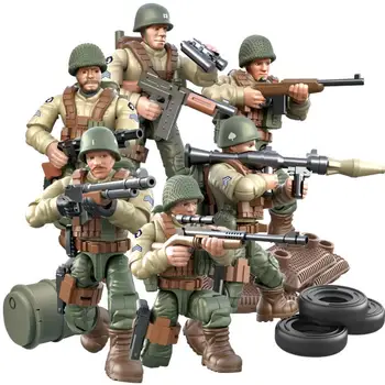 1:35 masto karinės Vokietijos armijos pajėgų veiksmų skaičius pasaulinio karo Mūšis Normandijoje Reino kraštas Sovietų Sąjungos mega block ww2 ginklas žaislas