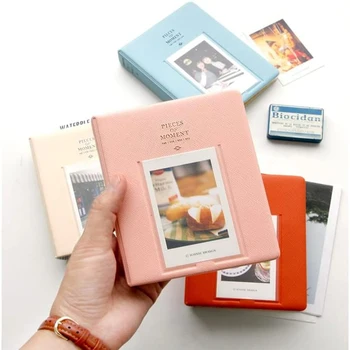 Mini foto albumo 64 kišenėje nuotraukų saugojimo failo formatas, skirtas Polaroid nuotraukos FujiFilm Instax kino dydžio mini 8 7s 25 50s 90 filmas