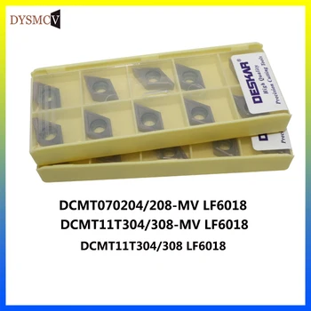 DESKAR originalus tekinimo įrankis DCMT070204-V. LF6018 DCMT070208 MV DCMT11T304 DCMT11T308 tekinimo įrankis karbidas peilis