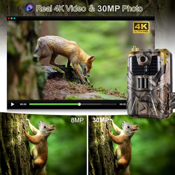4K Live Vaizdo APP Takas Kamera Debesis Paslauga 4G Judriojo Korinio ryšio 30MP Belaidžio Laukinių gyvūnų Medžioklės Kameros, Naktinio Matymo Priežiūra