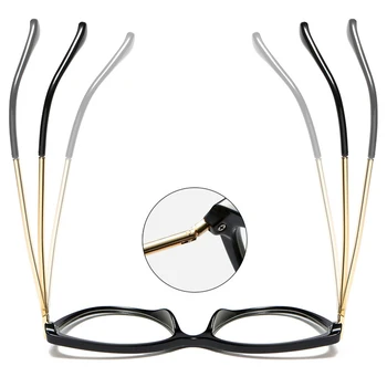 2019 naujų Moterų, Cat eye akiniai, rėmeliai mados metalo rėmas Skaidrūs Akiniai, akiniai rėmeliai moterų Akiniai
