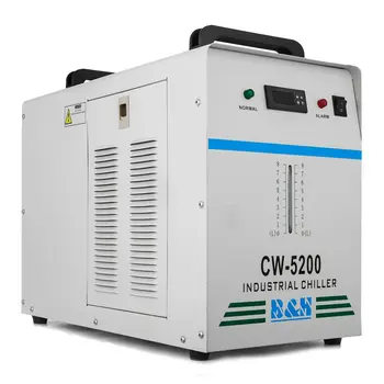 R410 Pramoniniai Vandens Šaldymo CW-5200 už CNC/ Laser Cutting machine Graviravimo Mašinos