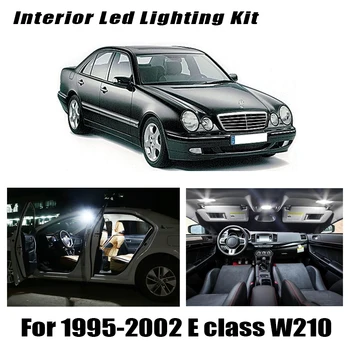 21x LED Lempos, Vidaus apšvietimo visas Rinkinys Už 1995-2002 M. Mercedes Benz E klasės W210 Sedanas E220 E240 E270 E300 E320 E420 E320 E430 E55A