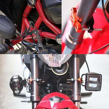Honda MSX125 Motociklo Rankenos Riser Bar Vietoje lempos Mount Apkabos, Adapteris 32mm 42mm 54mm Universalus Laikiklis priekinis žibintas