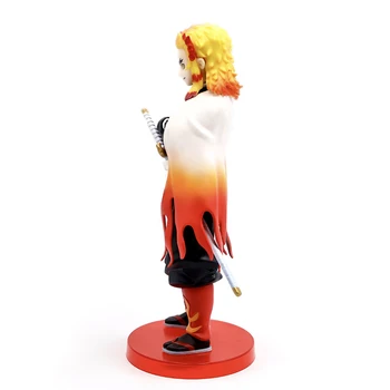 23cm Demon Slayer Rengoku Kyoujurou PVC Veiksmų Skaičiai Žaislai Anime Kimetsu Nr. Yaiba Modelis Statulėlės Žaislas, Lėlė