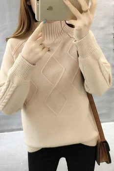 Pigūs didmeninė 2019 nauja rudens žiemos Karšto pardavimo moterų mados atsitiktinis šiltas gražus Megztinis BP139