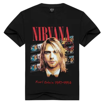 2020 metų Vasaros naują besišypsantis veidas mados roko T-shirt vyrams ir moterims Nirvana atsitiktinis Hip-Hop T-shirt