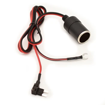 Jtron automobilio cigarečių degiklio lizdo extention saugiklis bakstelėkite adapteris MINI(mikro)/S(ATS)/M(ATC) su saugiklio kabeliui pilnas komplektas 1meter18AWg