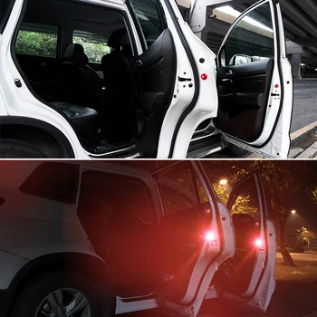 2x Automobilių Stiliaus LED Durų Atidarymo įspėjamosios Lemputės Aksesuarai 
