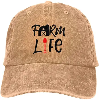 Ūkininkų Gyvenimo Unisex Minkštas Casquette Bžūp Mados Skrybėlę Derliaus Reguliuojamas Beisbolo Kepurės