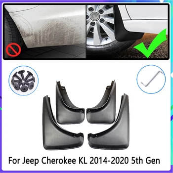 Automobilių Purvo Atvartais už Jeep Cherokee KL~2020 m. m. 2016 m. 2017 m. 2018 m. 2019 m. Mudguard Splash Apsaugai Sparnas Mudflaps Auto Priedai
