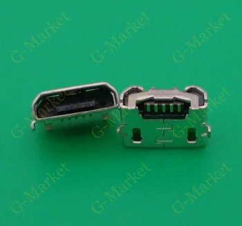 50pcs micro USB 5pin lizdas Atvirkštinio Jautis ragų Įkrovimo lizdas kištukinis jungtis, mini usb Huawei 4X Y6 4A P8 C8817 max Lite Pro