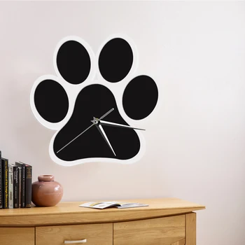 Šuns Letena Silihouette 3D Sieninis Laikrodis Šuns Snukio Temą Dekoratyvinių Laikrodis Kūrybos Šiuolaikinio Namų Dekoro