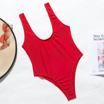 Be-X Tvirtą raudona bodysuit vientisi maudymosi kostiumėlį moteris Derliaus backless maudymosi kostiumėliai moterims Monokini Pagrindiniai maudymosi kostiumėlį, Maudymosi kostiumą, besimaudančių