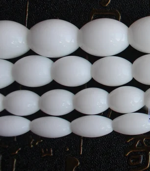 Balto porceliano agates 5-20mm Ovalo formos karoliukai ,Didmeninė, 