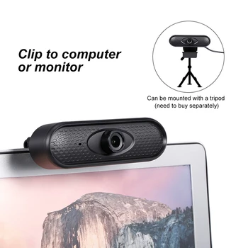 Želė Šukos 1080P Kamera, Web Kamera su Mikrofonu Triukšmo Mažinimas Manul Foucus Plačiaekranis Vaizdo skambučius, Webcam Desktop Laptop