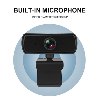 2K Webcam HD 2040*1080P Kompiuteris PC WebCamera su Mikrofonu Pasukti Kameros Live Transliacijos Vaizdo skambučius Konferencijos Darbą