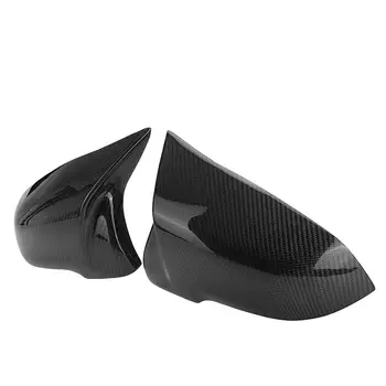 Naujas Nekilnojamojo Anglies Pluošto/ABS 2x Automobilio Galinio vaizdo Šoniniai Durelių Veidrodėliai Padengti Kepurės Tiesioginis pakaitalas 
