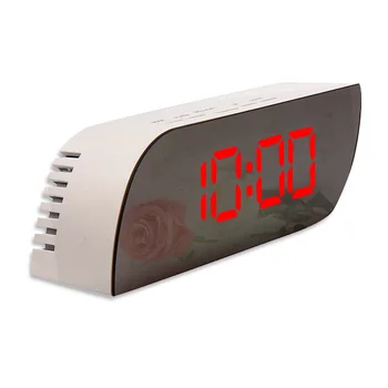 LED Laikrodis Skaitmeninis Atidėti Veidrodis, Stalo Laikrodis Pabusti Šviesos Elektroninių Didelių Laiko, Temperatūros Ekranas, Namų dekoro Laikrodžiai