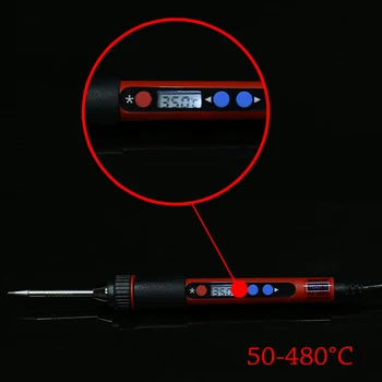 Reguliuojamas Temperatūros 5V 10W USB lituoklio Skaitmeninis LCD Soldeerbout Geležies, Alavo Lydmetalis Suvirinimo Įrankiai,