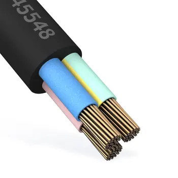 QIANLI kompiuterio įkrovimo kabelis gryno vario gumos 4 in 1 maitinimo laido ilgintuvas Universalus Kompiuteris Nešiojamas Maitinimo Laidą