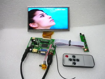 HDMI + 2 av + VGA LCD vairuotojo lenta + 6.5 colių LCD AT065TN14 800 * 480 + OSD klaviatūra.Borto DYI rinkiniai