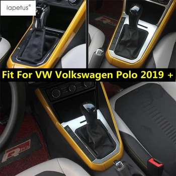 Lapetus Priedai Tinka VW Volkswagen Polo 2019 M. - 2021 Prekystalių Pavarų Perjungimo Dėžė / Priekiniai Vandens Puodelio Laikiklis Liejimo Padengti Rinkinys Apdaila