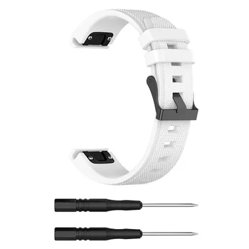 Dirželis Garmin Fenix 6 6Pro 5 5Plus Watchband už Forerunner935 Quatix 5 Požiūrį S60 Greitai Lengvai Tilptų Silikono Juostos Pakeitimo