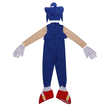 Sonic The Hedgehog Kostiumas Vaikams Drabužių Nustatyti Cosplay Vaikai Helovinas Kostiumas Žaidimo Veikėjas Naujovė Drabužius Kūdikiui Berniukas