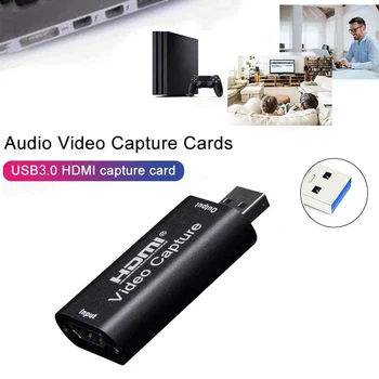 USB 3.0 Filmavimo Kortelės 1080P/60 hz HDMI USB 3.0 Video Grabber Įrašyti Box Žaidimų HD Kamera, Įrašo Transliacija