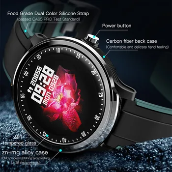 SN80 Smart Watch Vyrų IP68 Vandeniui Visiškai Jutiklinis Ekranas Smartwatch Širdies ritmas, Kraujo Spaudimas Fitneso Kelio Laikrodis vs L5 L7 L8