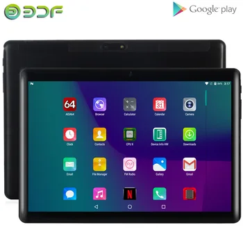 BDF Naują Android 4.4 tablečių pc telefono sim kortelės 10 Colių 1GB +16GB IPS LCD, Quad Core 5000Mah Baterijos Wi-fi