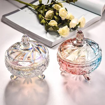 Aišku, Crystal Bako Kūrybos Stiklo Saldainiai Arbata Saugojimo Stiklainiai Šiaurės Stiliaus Praktinių Užkąsti Šviežia Skardinės Namų Virtuvės Puošmena
