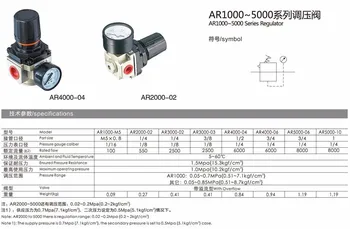 Reguliatorius Kontroliuoja Oro Slėgis Pneumatinės AR4000-04 1/2 colio