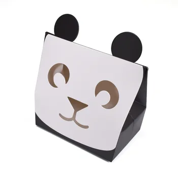 50pcs Panda Triušis Kūrybos Baby Shower Vestuvių Gydyti Dėžės Saldainių Dėžės, Baby Shower Partija Pasisako