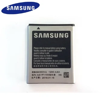 Originalaus Baterija SAMSUNG S5330 GT-S5570 i559 S5570 S5232 C6712 S5750 Autentiška Baterija 1200mAh EB494353VU