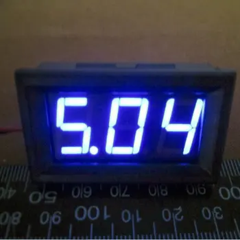 8pcs skirti 0,56 colių LCD DC 4.5-30 V Mėlyna LED Panel Meter Digital Voltmeter su Dviejų laidų Elektros Prietaisai Įtampos Metrų amf0100